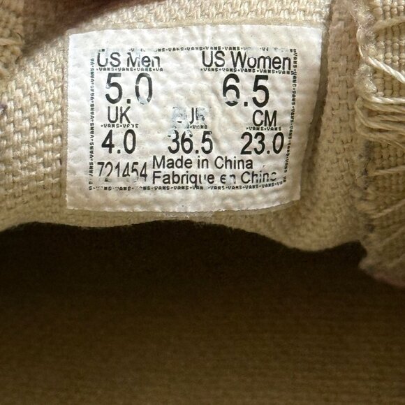 Vans Festival Satin Gold Embroidered Slip-On Shoes Men 5 Women 6.5 Sanitized - Picture 3 of 10